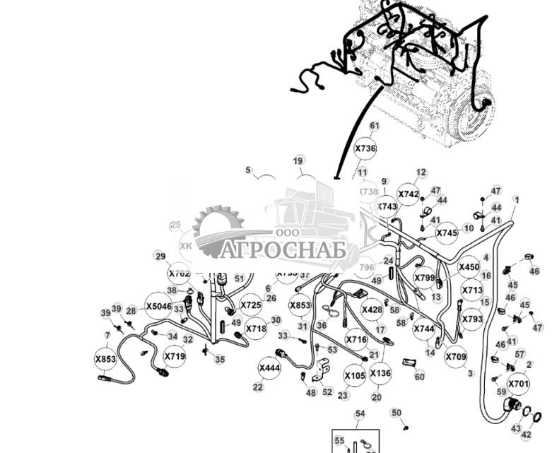 Жгут проводов двигателя, Final Tier 4 (2 из 2) - ST829729 1189.jpg